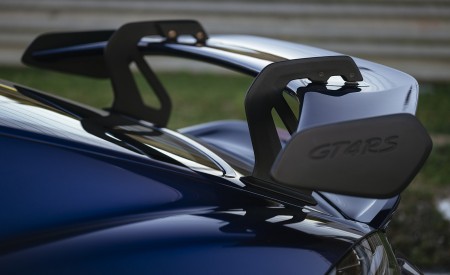 2022 Porsche 718 Cayman GT4 RS (Color: Gentian Blue Metallic) Spoiler Wallpapers 450x275 (94)