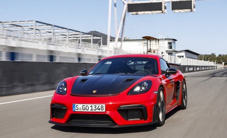 2022 Porsche 718 Cayman GT4 RS (Color: Guards Red) Front Wallpapers 450x275 (11)