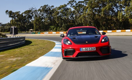 2022 Porsche 718 Cayman GT4 RS (Color: Guards Red) Front Wallpapers 450x275 (5)