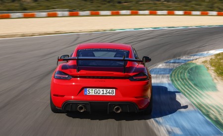 2022 Porsche 718 Cayman GT4 RS (Color: Guards Red) Rear Wallpapers 450x275 (9)