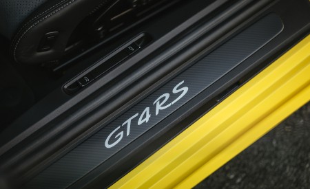 2022 Porsche 718 Cayman GT4 RS (Color: Racing Yellow) Door Sill Wallpapers 450x275 (241)