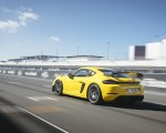 2022 Porsche 718 Cayman GT4 RS (Color: Racing Yellow) Rear Three-Quarter Wallpapers 150x120