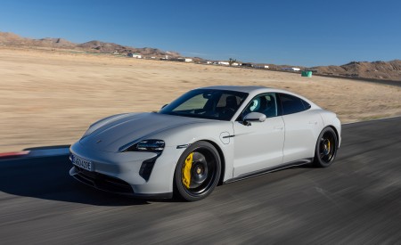 2022 Porsche Taycan GTS (Color: Crayon) Front Three-Quarter Wallpapers 450x275 (63)