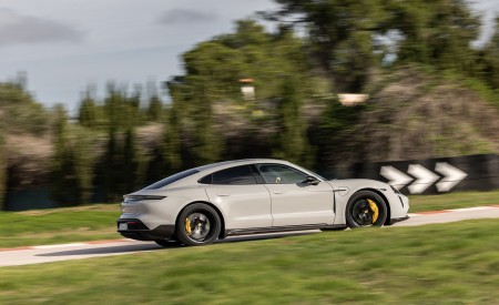2022 Porsche Taycan GTS (Color: Crayon) Side Wallpapers 450x275 (20)