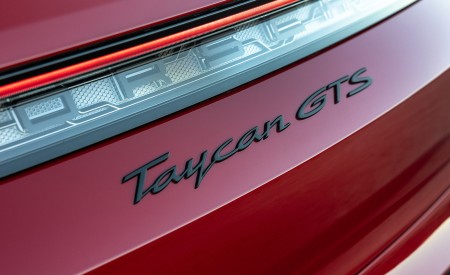 2022 Porsche Taycan GTS Sport Turismo (Color: Carmine Red) Badge Wallpapers 450x275 (164)