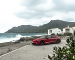 2022 Porsche Taycan GTS Sport Turismo (Color: Carmine Red) Front Three-Quarter Wallpapers 150x120