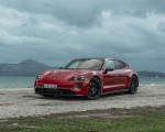 2022 Porsche Taycan GTS Sport Turismo (Color: Carmine Red) Front Three-Quarter Wallpapers 150x120