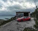 2022 Porsche Taycan GTS Sport Turismo (Color: Carmine Red) Front Three-Quarter Wallpapers 150x120