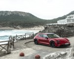 2022 Porsche Taycan GTS Sport Turismo (Color: Carmine Red) Front Three-Quarter Wallpapers 150x120