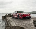 2022 Porsche Taycan GTS Sport Turismo (Color: Carmine Red) Front Three-Quarter Wallpapers 150x120