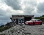 2022 Porsche Taycan GTS Sport Turismo (Color: Carmine Red) Front Three-Quarter Wallpapers 150x120