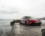 2022 Porsche Taycan GTS Sport Turismo (Color: Carmine Red) Front Three-Quarter Wallpapers  150x120