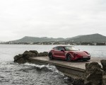 2022 Porsche Taycan GTS Sport Turismo (Color: Carmine Red) Front Three-Quarter Wallpapers 150x120
