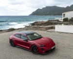 2022 Porsche Taycan GTS Sport Turismo (Color: Carmine Red) Front Three-Quarter Wallpapers 150x120