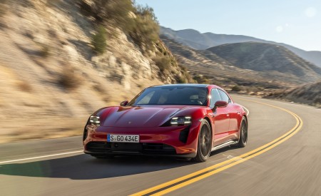 2022 Porsche Taycan GTS Sport Turismo (Color: Carmine Red) Front Wallpapers  450x275 (148)