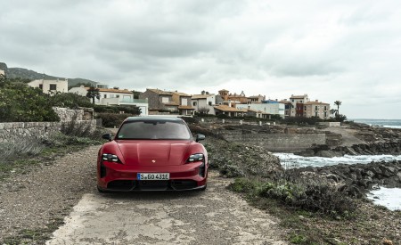 2022 Porsche Taycan GTS Sport Turismo (Color: Carmine Red) Front Wallpapers 450x275 (86)