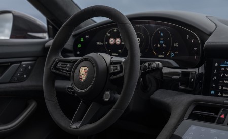 2022 Porsche Taycan GTS Sport Turismo (Color: Carmine Red) Interior Steering Wheel Wallpapers 450x275 (131)