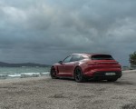 2022 Porsche Taycan GTS Sport Turismo (Color: Carmine Red) Rear Three-Quarter Wallpapers 150x120