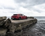 2022 Porsche Taycan GTS Sport Turismo (Color: Carmine Red) Rear Three-Quarter Wallpapers 150x120