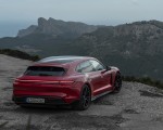 2022 Porsche Taycan GTS Sport Turismo (Color: Carmine Red) Rear Three-Quarter Wallpapers 150x120