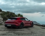 2022 Porsche Taycan GTS Sport Turismo (Color: Carmine Red) Rear Three-Quarter Wallpapers 150x120