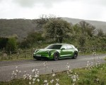 2022 Porsche Taycan GTS Sport Turismo (Color: Mamba Green Metallic) Front Three-Quarter Wallpapers 150x120