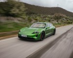 2022 Porsche Taycan GTS Sport Turismo (Color: Mamba Green Metallic) Front Three-Quarter Wallpapers 150x120