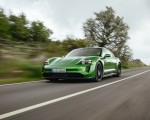 2022 Porsche Taycan GTS Sport Turismo (Color: Mamba Green Metallic) Front Wallpapers 150x120