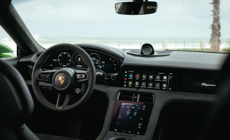 2022 Porsche Taycan GTS Sport Turismo (Color: Mamba Green Metallic) Interior Cockpit Wallpapers 450x275 (35)