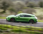 2022 Porsche Taycan GTS Sport Turismo (Color: Mamba Green Metallic) Side Wallpapers 150x120