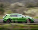 2022 Porsche Taycan GTS Sport Turismo (Color: Mamba Green Metallic) Side Wallpapers 150x120