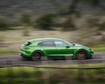 2022 Porsche Taycan GTS Sport Turismo (Color: Mamba Green Metallic) Side Wallpapers 150x120