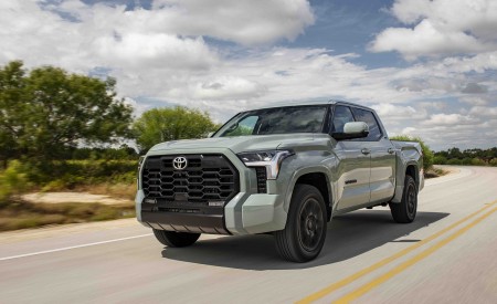 2022 Toyota Tundra SR5 TRD Sport (Color: Lunar Rock) Front Three-Quarter Wallpapers 450x275 (3)