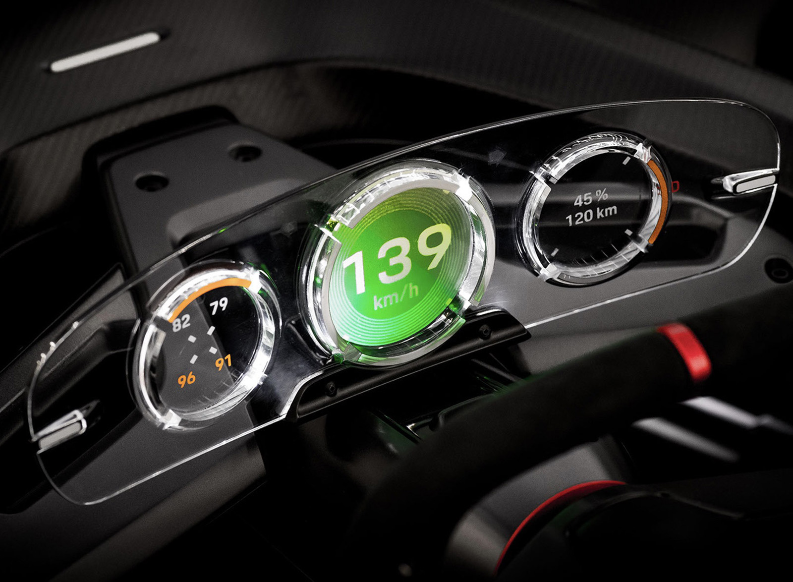 2021 Porsche Vision Gran Turismo Concept Digital Instrument Cluster Wallpapers (14)