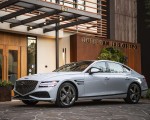 2022 Genesis G80 Front Three-Quarter Wallpapers 150x120