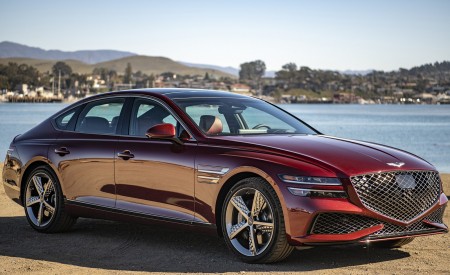 2022 Genesis G80 Front Three-Quarter Wallpapers 450x275 (54)