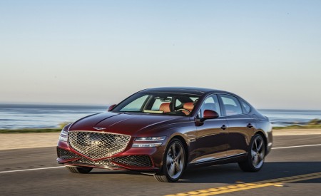 2022 Genesis G80 Front Three-Quarter Wallpapers  450x275 (14)