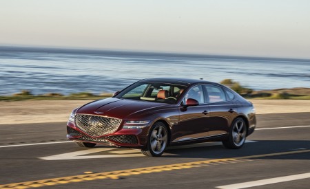 2022 Genesis G80 Front Three-Quarter Wallpapers 450x275 (16)