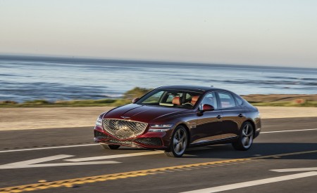 2022 Genesis G80 Front Three-Quarter Wallpapers  450x275 (17)