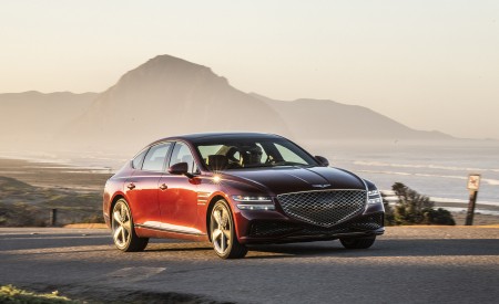 2022 Genesis G80 Front Three-Quarter Wallpapers 450x275 (5)
