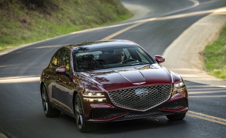 2022 Genesis G80 Front Three-Quarter Wallpapers 450x275 (3)