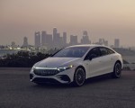 2022 Mercedes-AMG EQS 53 4MATIC+ (Color: Diamond White Bright) Front Three-Quarter Wallpapers 150x120