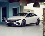 2022 Mercedes-AMG EQS 53 4MATIC+ (Color: Diamond White Bright) Front Three-Quarter Wallpapers 150x120