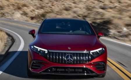 2022 Mercedes-AMG EQS 53 4MATIC+ (Color: Hyazinth Red Metallic) Front Wallpapers 450x275 (2)