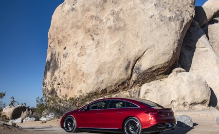2022 Mercedes-AMG EQS 53 4MATIC+ (Color: Hyazinth Red Metallic) Side Wallpapers 450x275 (32)