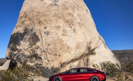 2022 Mercedes-AMG EQS 53 4MATIC+ (Color: Hyazinth Red Metallic) Side Wallpapers 450x275 (31)