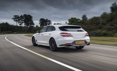 2022 Genesis G70 Shooting Brake UK version Rear Three-Quarter Wallpapers 450x275 (4)