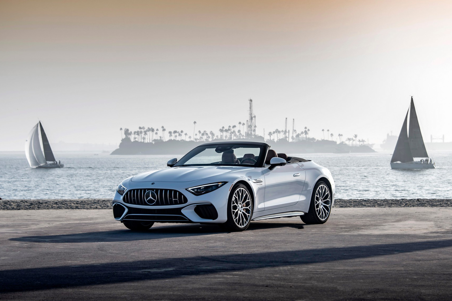 2022 Mercedes-AMG SL 55 4Matic+ (US-Spec) Front Three-Quarter Wallpapers (9)