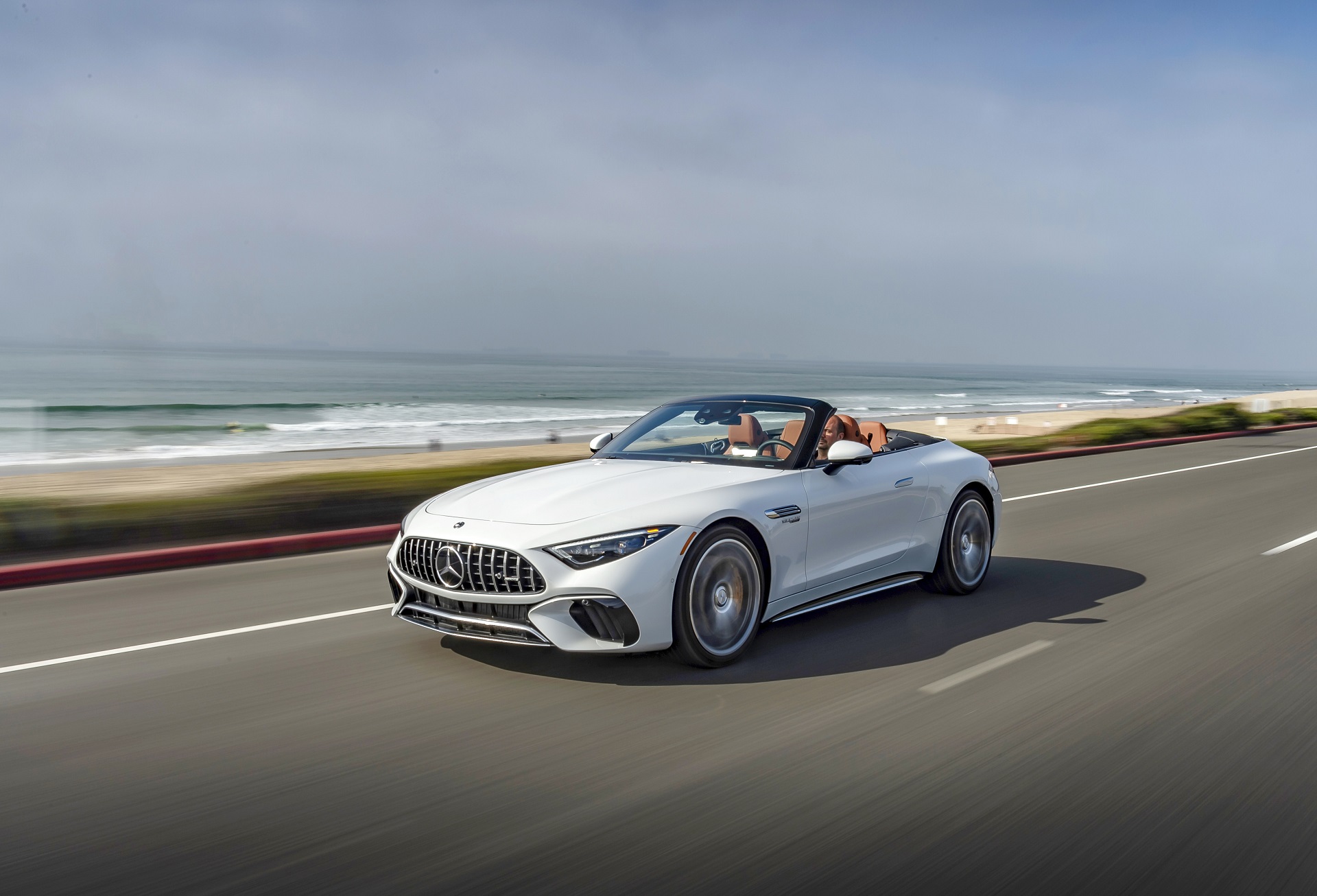 2022 Mercedes-AMG SL 55 4Matic+ (US-Spec) Front Three-Quarter Wallpapers (5)
