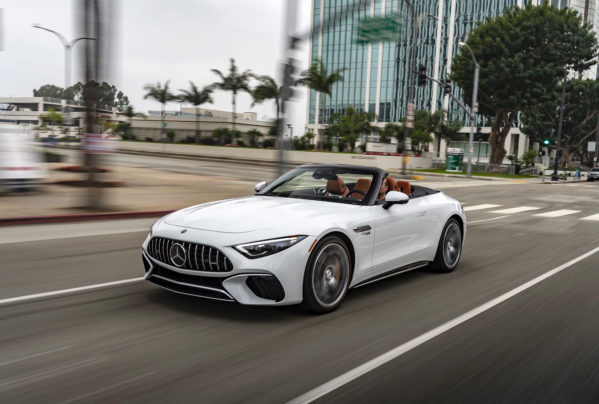 2022 Mercedes-AMG SL 55 4Matic+ (US-Spec) Front Three-Quarter Wallpapers (7)
